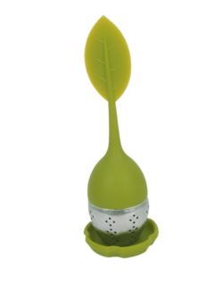 Infuseur à thé silicone – Feuille verte