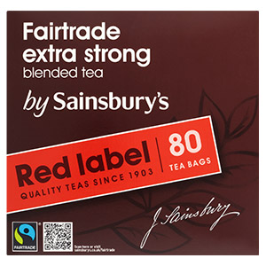 Sainsbury's : thé Fairtrade extra strong